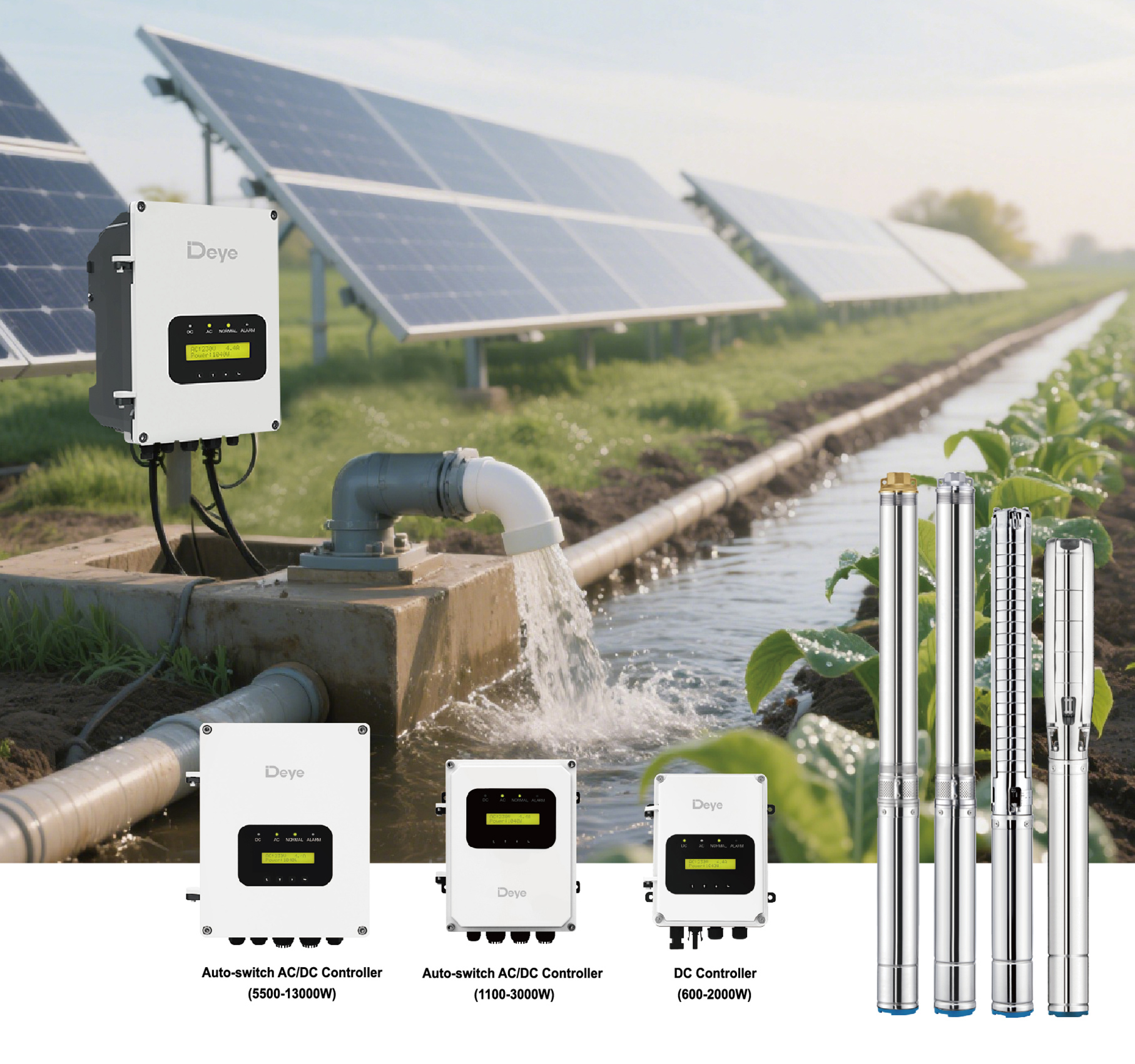 Pompe submersible solaire