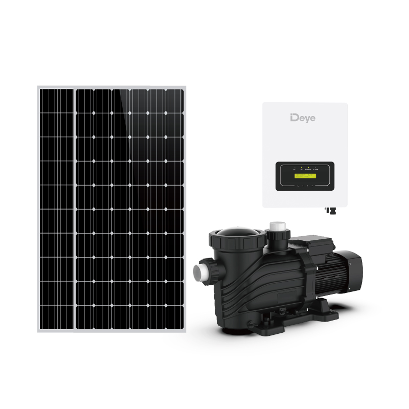 Contrôleur de pompe solaire hybride CA/CC (1100-3000 W) & Pompe solaire pour piscine