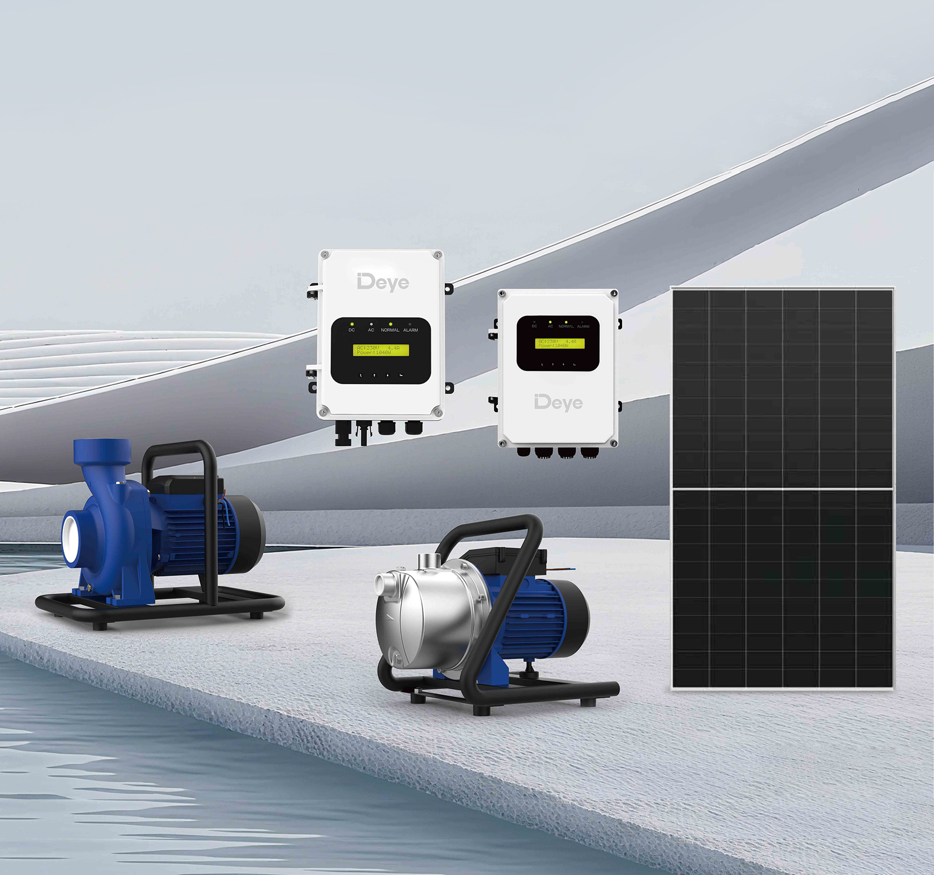 Pompe solaire de surface